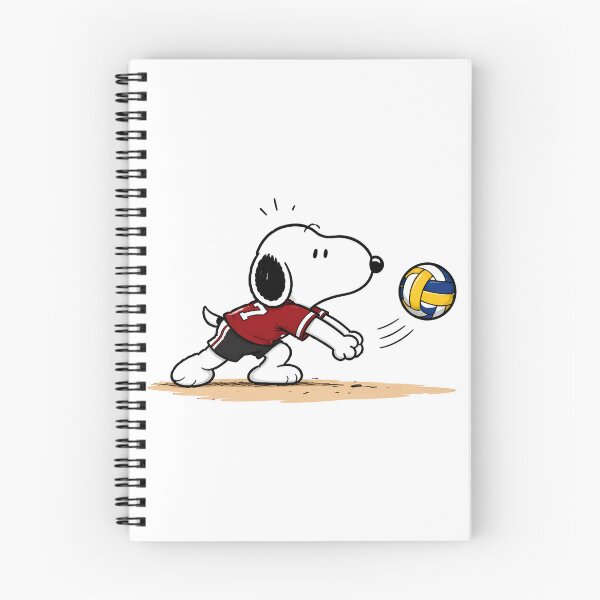 Item preview, Snoopy Volleyball Dive Graphic | Cute Cartoon Sports Design designed and sold by artizallart.