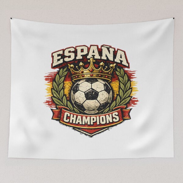 Item preview, Spain World Cup Champions Vintage Football Badge Retro Spanish Soccer Gift designed and sold by Artycom.
