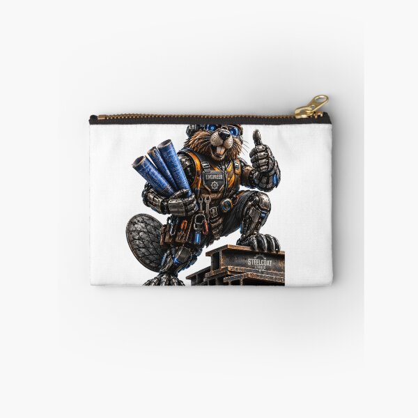 Item preview, Steel Beaver Engineer – Mechanical Cyber Beaver | Industrial Construction Worker | Funny Metal Engineer Art designed and sold by SteelCoat Studio.