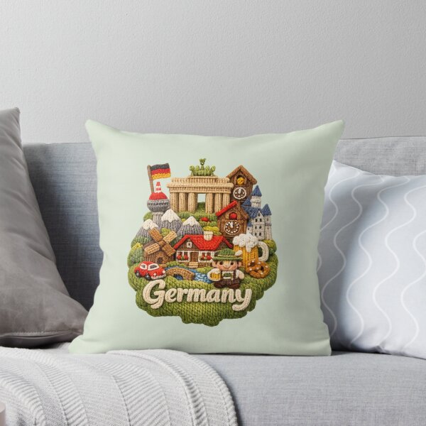 Item preview, Cute Knitted Germany Landmark | Handmade Yarn Knit Travel Souvenir designed and sold by Moons Studio.