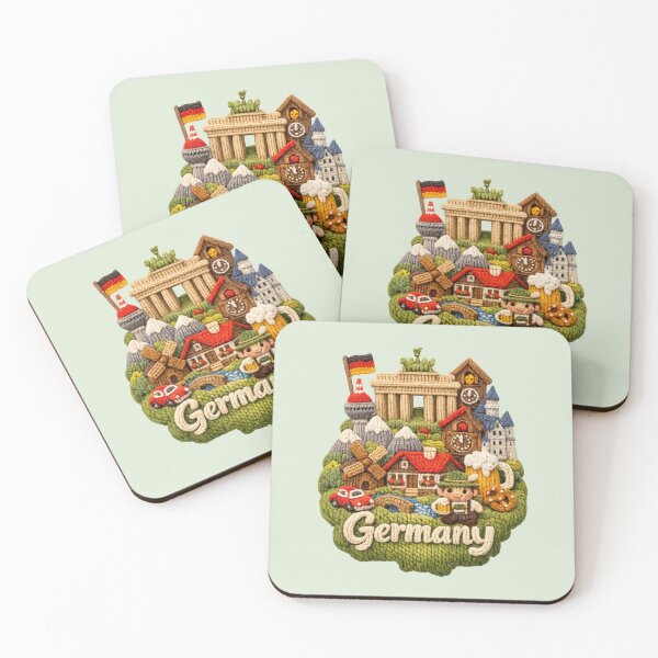 Item preview, Cute Knitted Germany Landmark | Handmade Yarn Knit Travel Souvenir designed and sold by Moons Studio.
