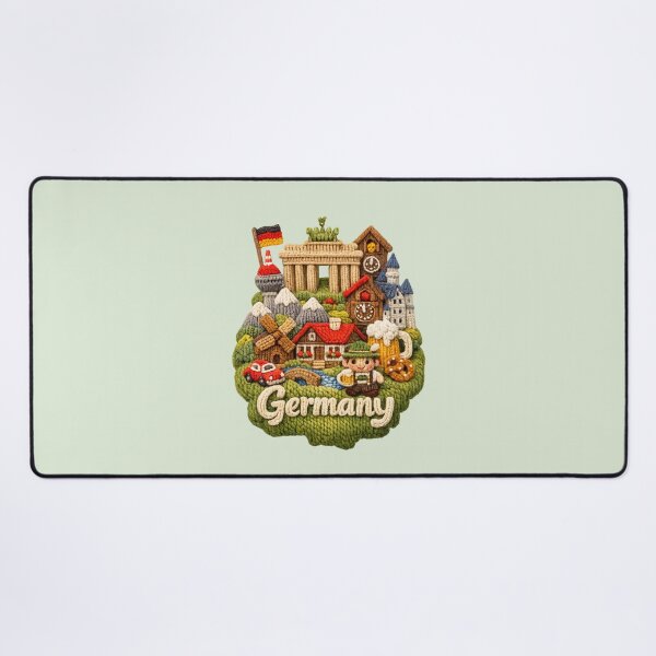 Item preview, Cute Knitted Germany Landmark | Handmade Yarn Knit Travel Souvenir designed and sold by Moons Studio.