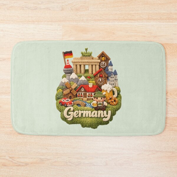 Item preview, Cute Knitted Germany Landmark | Handmade Yarn Knit Travel Souvenir designed and sold by Moons Studio.