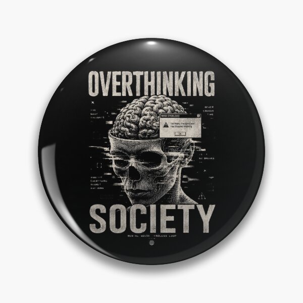 Item preview, Overthinking Society – Dark Mental Health designed and sold by onthego2.