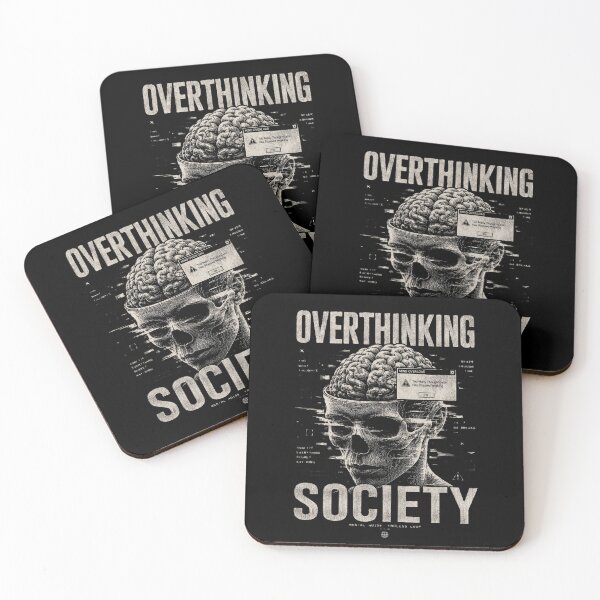 Item preview, Overthinking Society – Dark Mental Health designed and sold by onthego2.