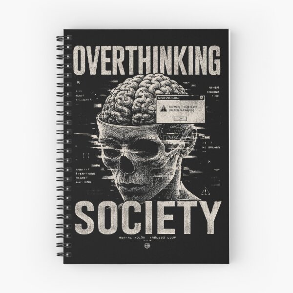 Item preview, Overthinking Society – Dark Mental Health designed and sold by onthego2.