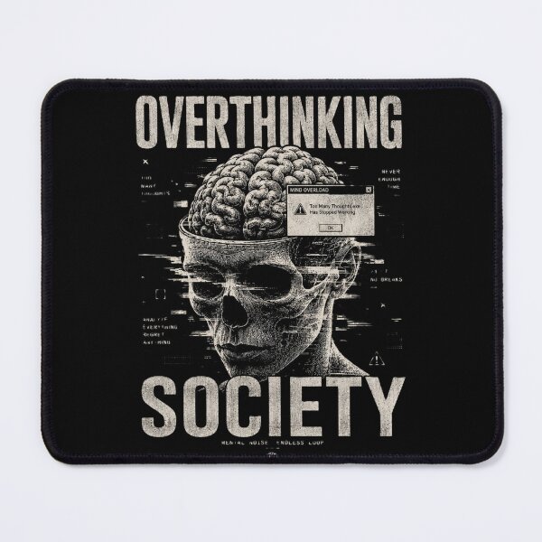 Item preview, Overthinking Society – Dark Mental Health designed and sold by onthego2.