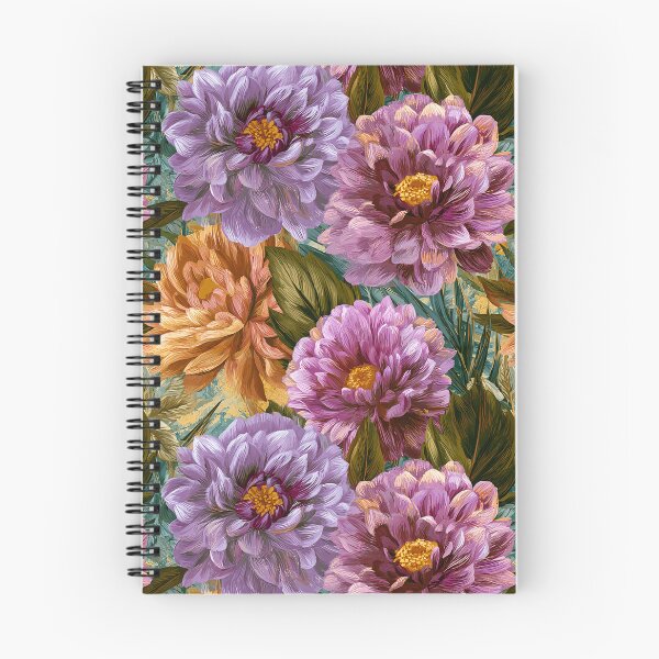 Item preview, Whimsical Dahlias Texture  - Birth Flower Pattern  - Wedding Gift Ideas designed and sold by RoyalStarsPatts.