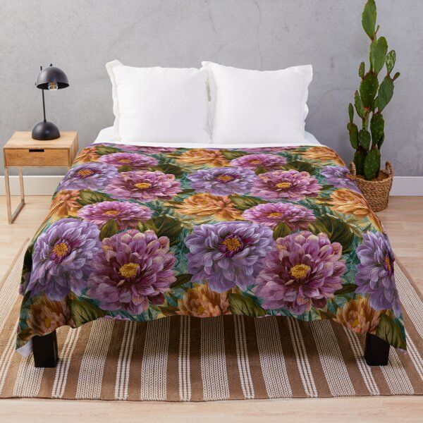Item preview, Whimsical Dahlias Texture - Birth Flower Pattern - Wedding Gift Ideas designed and sold by RoyalStarsPatts.