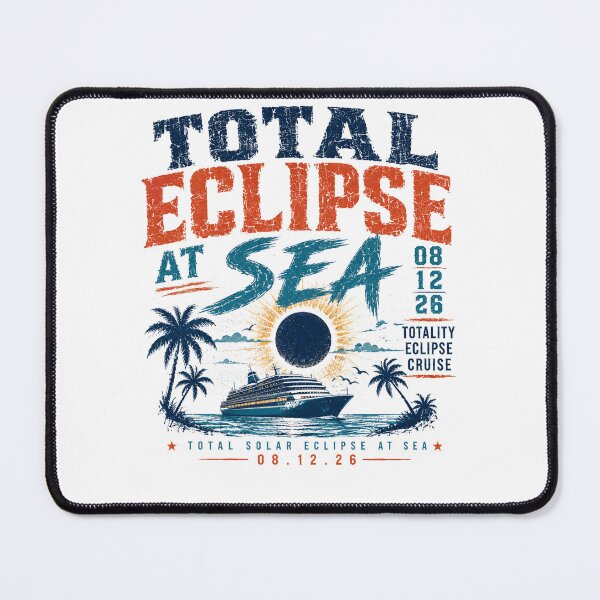 Item preview, Total Eclipse At Sea August 12 2026 Totality Eclipse Cruise Solar Event designed and sold by RetroMini2026.