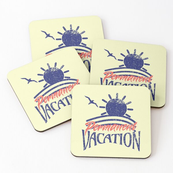 Item preview, Permanent Vacation Retro Summer Beach Lifestyle Vintage Nautical Sun Graphic Digital Nomad Retirement Gift Aesthetic designed and sold by illeN-Art-World.