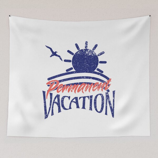 Item preview, Permanent Vacation Retro Summer Beach Lifestyle Vintage Nautical Sun Graphic Digital Nomad Retirement Gift Aesthetic designed and sold by illeN-Art-World.