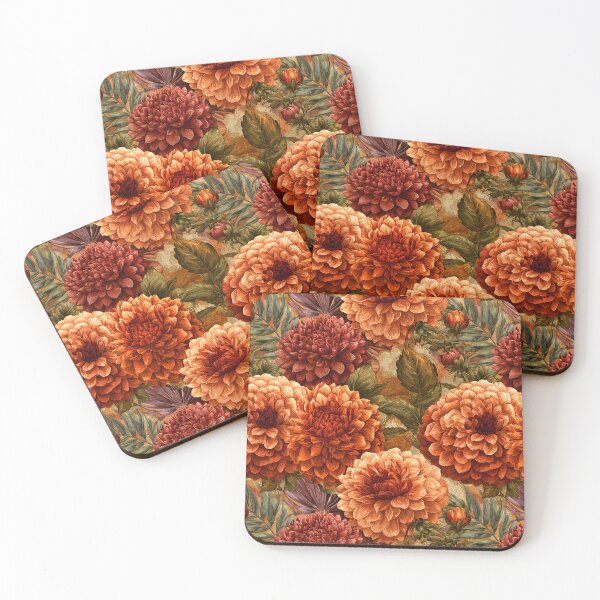 Item preview, Unique Dahlias Texture  - Birthday Flower Pattern  - Bridesmaid Gifts designed and sold by RoyalStarsPatts.
