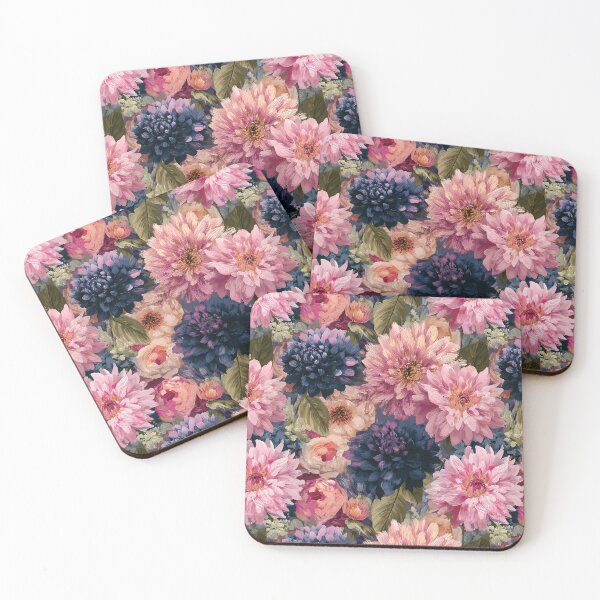 Item preview, Stunning Dahlias Print - Hawaiian Flower Pattern  - Anniversary Gift Ideas designed and sold by RoyalStarsPatts.