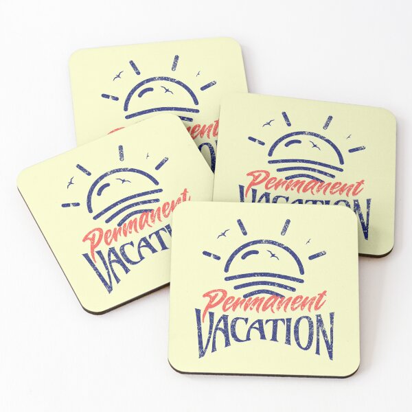 Item preview, Permanent Vacation Retro Summer Beach Lifestyle Vintage Nautical Sun Graphic Digital Nomad Retirement Gift Aesthetic designed and sold by illeN-Art-World.