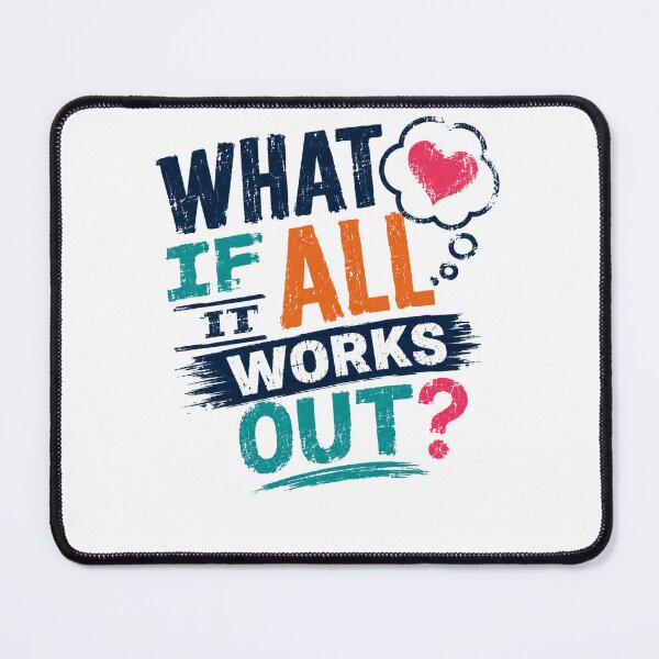 Item preview, What If All It Works Out? Optimism Positive Thinking Motivational Quote designed and sold by RetroMini2026.