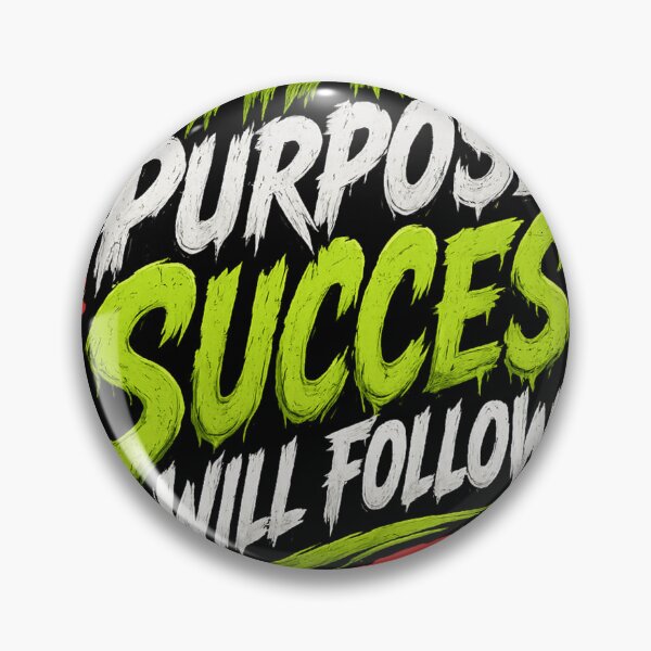 Item preview, Chase Purpose, Success Will Follow | Motivational Typography Design designed and sold by VasiArtLab.