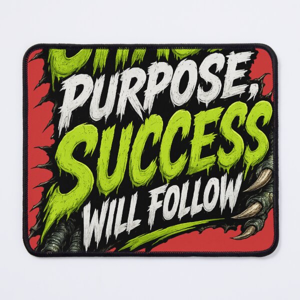 Item preview, Chase Purpose, Success Will Follow | Motivational Typography Design designed and sold by VasiArtLab.