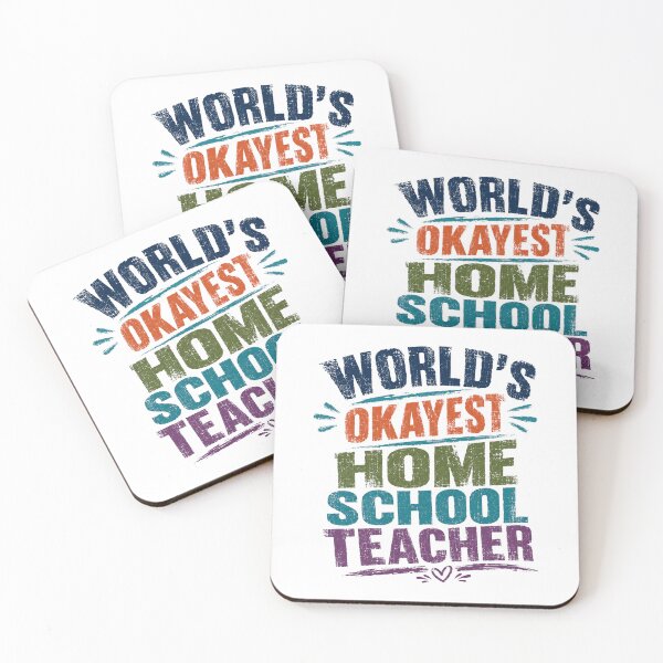 Item preview, World's Okayest Home School Teacher Homeschooling Parent Educator designed and sold by RetroMini2026.