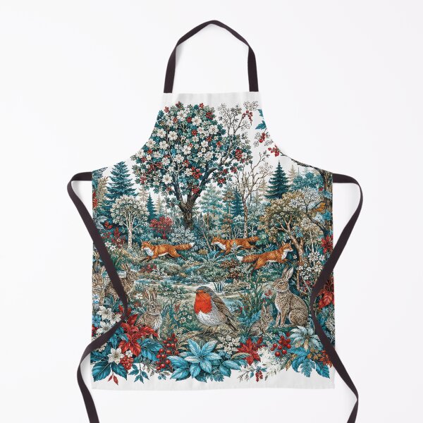 Item preview, Woodland glade with foxes and birds designed and sold by thewandswant.