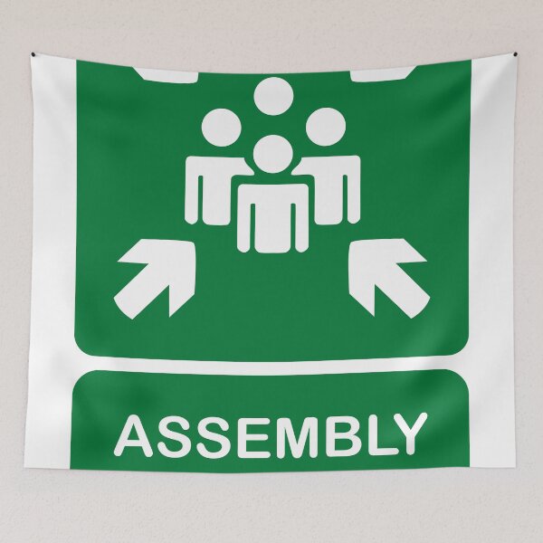 Item preview, Assembly Point - Safety Sign and Evacuation Signage designed and sold by Panneaux et signalisations - NPOITEVIN.