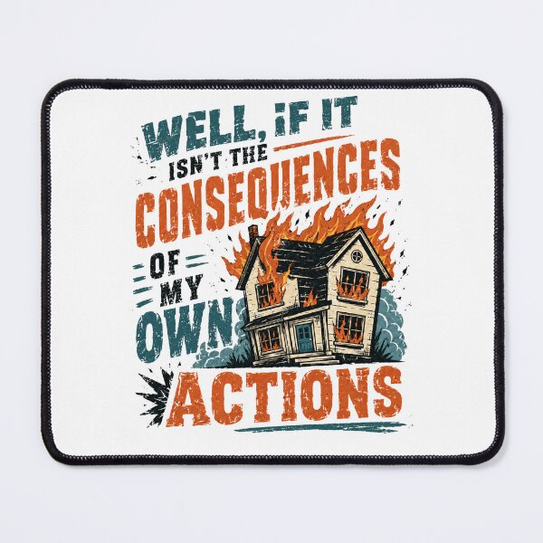 Item preview, Well If It Isn't The Consequences Of My Own Actions Funny Sarcasm Humor Relatable designed and sold by RetroMini2026.
