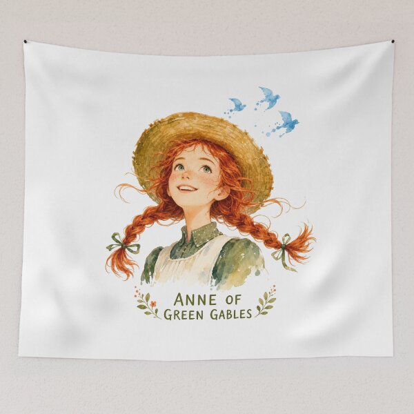 Item preview, Anne of Green Gables – Bright-Eyed Watercolor Anne designed and sold by Fenay Designs.