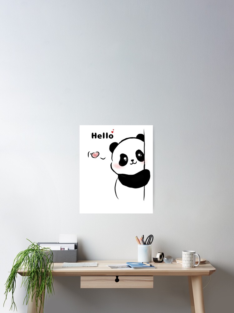 Thumbnail 2 of 3, Poster, Cute Panda Design designed and sold by RajDeals.