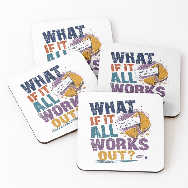 Item preview, What If It All Works Out Optimist Motivation Fortune Cookie Future designed and sold by RetroMini2026.