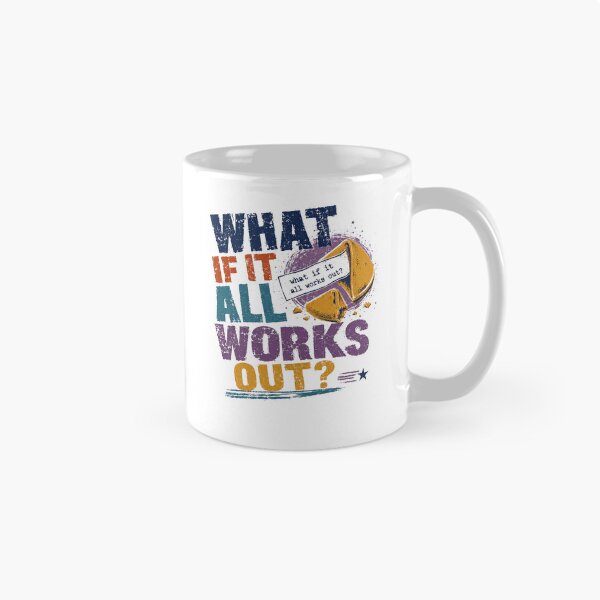Item preview, What If It All Works Out Optimist Motivation Fortune Cookie Future designed and sold by RetroMini2026.