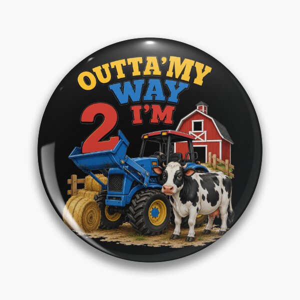 Item preview, 2nd Birthday Farm Theme Outta My Way 2 designed and sold by Cute & Sassy Custom Gifting Boutiques.