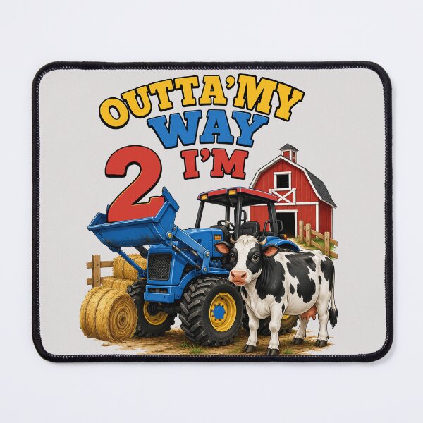 Item preview, 2nd Birthday Farm Theme Outta My Way 2 designed and sold by Cute & Sassy Custom Gifting Boutiques.