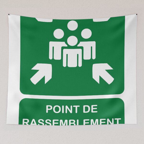 Item preview, Assembly Point - Safety Sign and Evacuation Signage designed and sold by Panneaux et signalisations - NPOITEVIN.