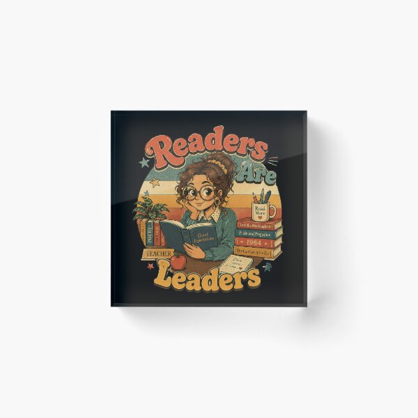 Item preview, Readers Are Leaders Shirt | Reading Teacher Gift | Retro Book Lover & English Teacher Vintage T-Shirt designed and sold by FestivityFinds.