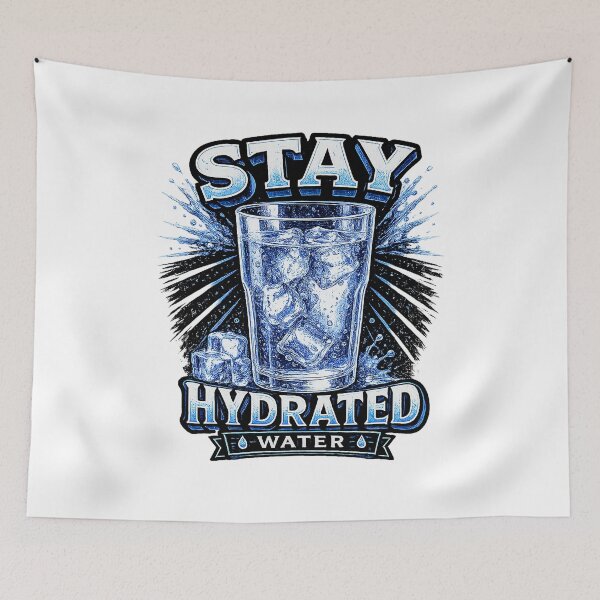 Item preview, Stay Hydrated Water | Retro Hydration Design | Healthy Lifestyle  designed and sold by GottaPics.