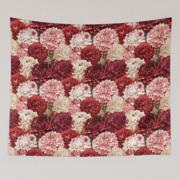 Item preview, Unique Dahlias Print  - Birthday Flower Pattern  - Anniversary Gifts For Husband designed and sold by RoyalStarsPatts.