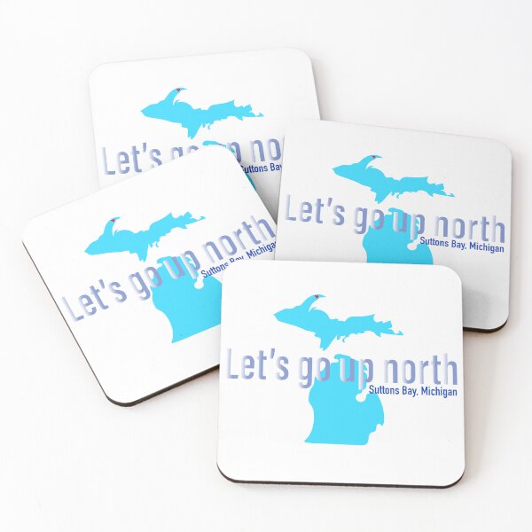 Item preview, Let's Go Up North – Suttons Bay Michigan | Original Michigan Artwork designed and sold by FreshWaterWares.