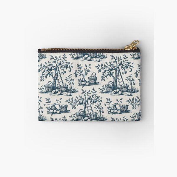 Item preview, Orchard Harvest Toile de Jouy Seamless Pattern | Vintage French Apple Orchard Textile Design | Cottagecore Wallpaper Art designed and sold by Tamas Das.