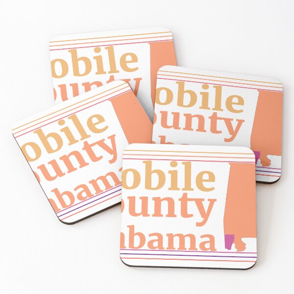 Item preview, Mobile County Alabama Highlighted on State Map designed and sold by TheIconSmith.