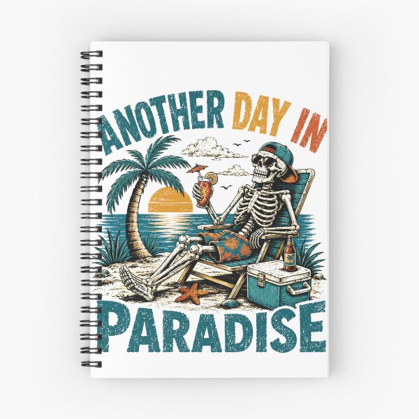 Item preview, Another Day In Paradise Skeleton Beach Vacation Summer Relaxation designed and sold by SkeletonsDanger.