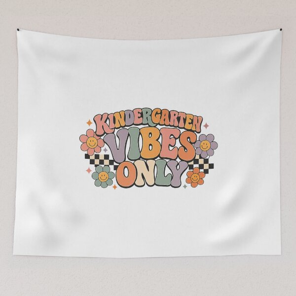 Item preview, Kindergarten Vibes Only Shirt | Cute Retro Kindergarten Teacher T-Shirt | Colorful Back to School Teacher Gift designed and sold by FestivityFinds.