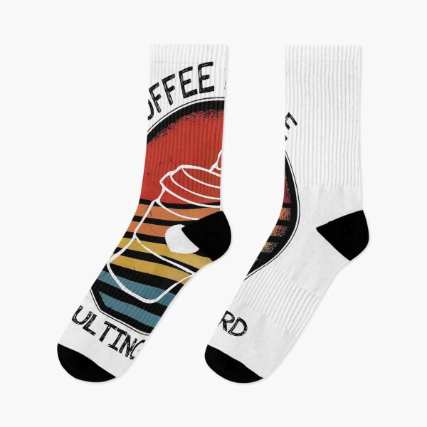 Item preview, Coffee Because Adulting Is Hard - Retro Sunset Vintage Coffee Lover designed and sold by Pani Kara.