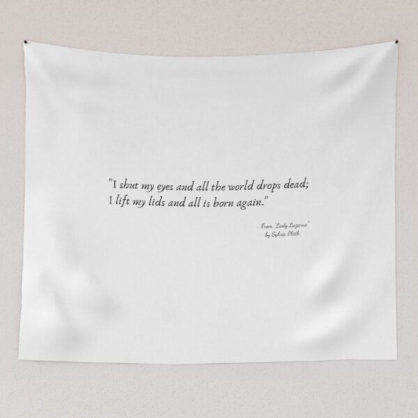Item preview, A Quote from "Lady Lazarus" by Sylvia Plath designed and sold by Poemit.