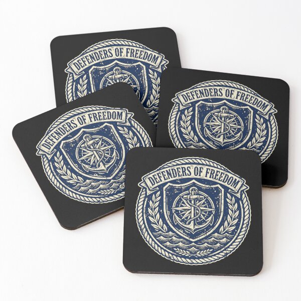 Item preview, Defenders of Freedom Vintage Coast Guard Maritime Design designed and sold by Coasties.