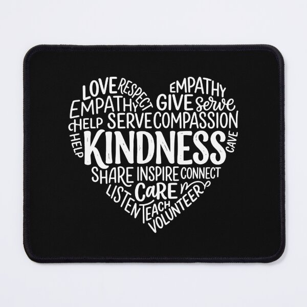 Item preview, Kindness Heart Word Cloud Inspirational Typography Positive Quote designed and sold by raedattia.