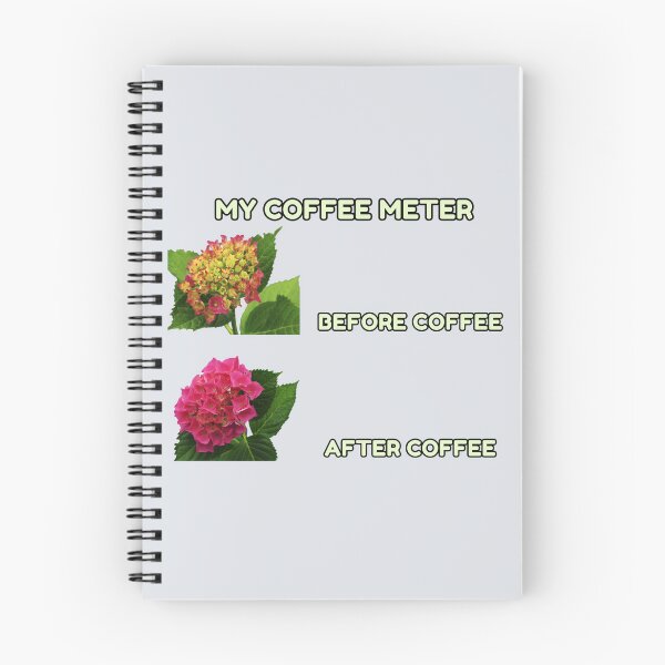 Item preview,  Before And After Coffee Meter Funny Hydrangea Flower Meme designed and sold by JurateArt-DK.