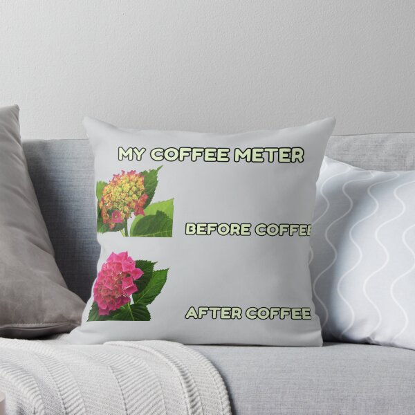Item preview,  Before And After Coffee Meter Funny Hydrangea Flower Meme designed and sold by JurateArt-DK.