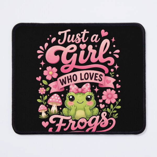 Item preview, Just A Girl Who Loves Frogs Amphibian Lover Girls Women designed and sold by HumansStuck12.