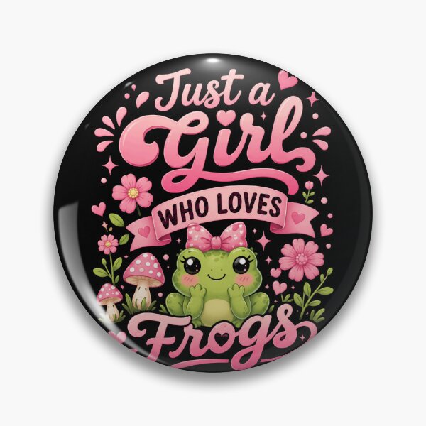 Item preview, Just A Girl Who Loves Frogs Amphibian Lover Girls Women designed and sold by HumansStuck12.