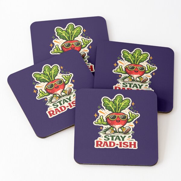 Item preview, Stay Rad-Ish – Funny Radish Gardening Pun Cute Vegetable Vintage Design designed and sold by KAM-KAM-STORE.